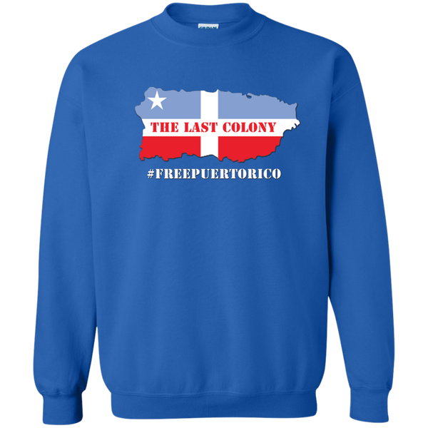 The Last Colony Printed Crewneck Pullover Sweatshirt  8 oz - PR FLAGS UP