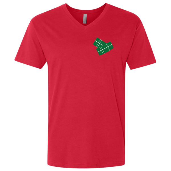 Pasteles NL3200 Next Level Men's Premium Fitted SS V-Neck - PR FLAGS UP