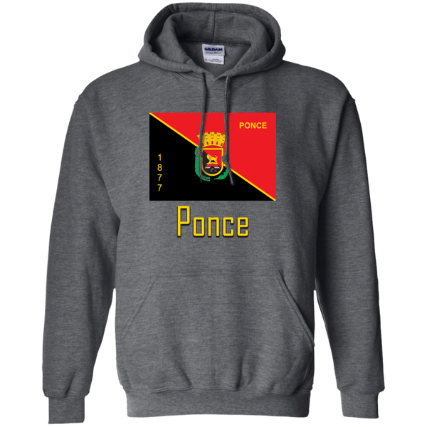 Ponce Flag G185 Gildan Pullover Hoodie 8 oz. - PR FLAGS UP