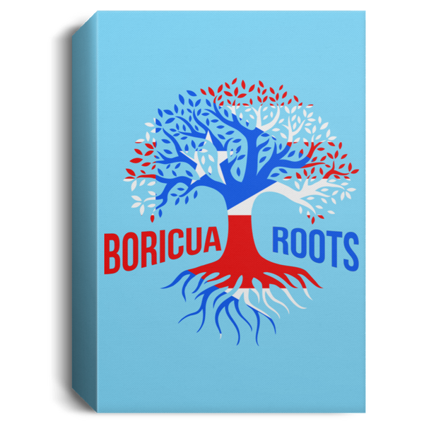 Boricua Roots Flag CANPO15 Deluxe Portrait Canvas 1.5in Frame