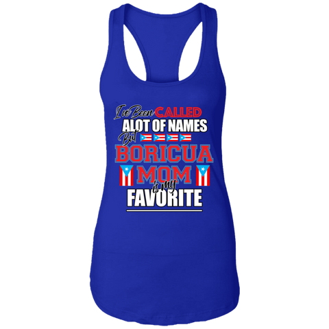 Boricua Mom NL1533 Ladies Ideal Racerback Tank