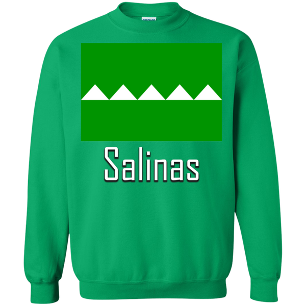 Salinas Flag G180 Gildan Crewneck Pullover Sweatshirt  8 oz. - PR FLAGS UP