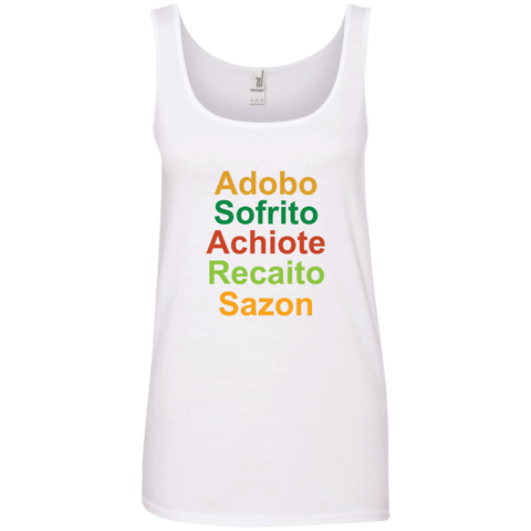 Sabor' 882L Anvil Ladies' 100% Ringspun Cotton Tank Top - PR FLAGS UP