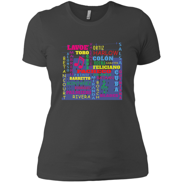 The Salsa All Stars NL3900 Next Level Ladies' Boyfriend T-Shirt - PR FLAGS UP