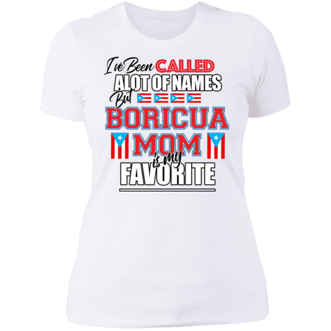 Boricua Mom NL3900 Ladies' Boyfriend T-Shirt