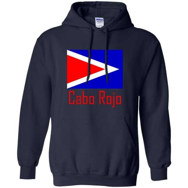 Cobo Rojo Flag G185 Gildan Pullover Hoodie 8 oz. - PR FLAGS UP