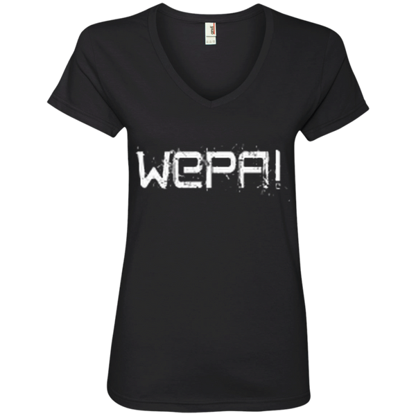 Wepa Ladies' V-Neck Tee - PR FLAGS UP