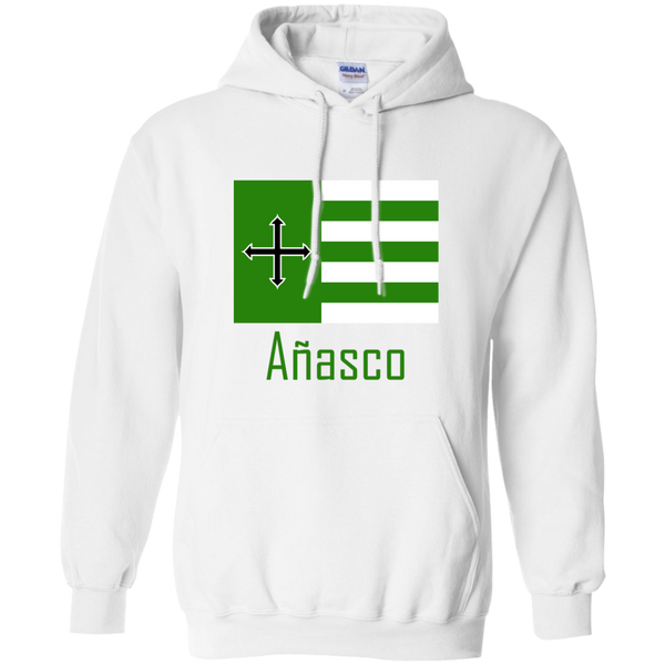 Añasco Flag G185 Gildan Pullover Hoodie 8 oz. - PR FLAGS UP