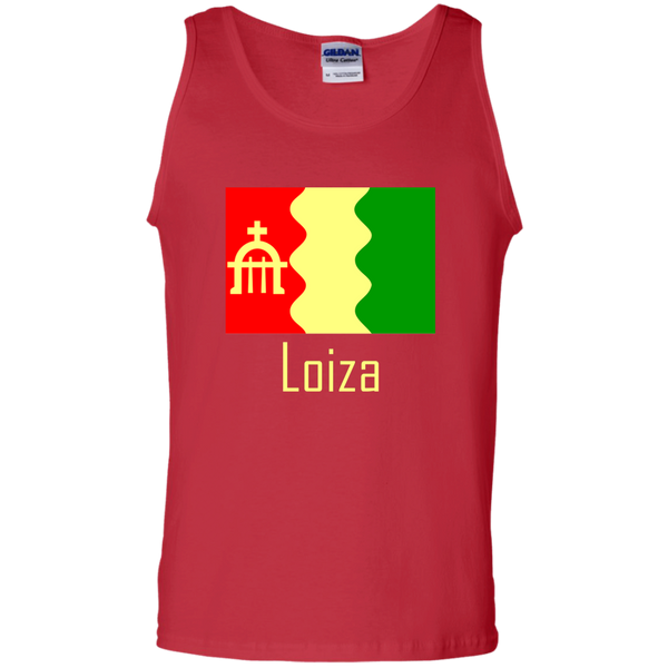 Loiza Flag G220 Gildan 100% Cotton Tank Top - PR FLAGS UP
