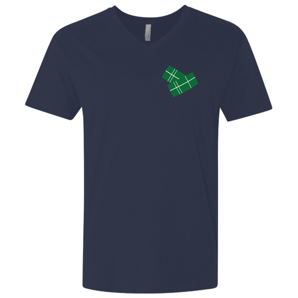 Pasteles NL3200 Next Level Men's Premium Fitted SS V-Neck - PR FLAGS UP
