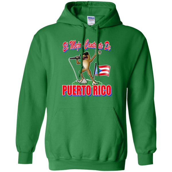 El Mejor Cantante Pullover Hoodie 8 oz - PR FLAGS UP