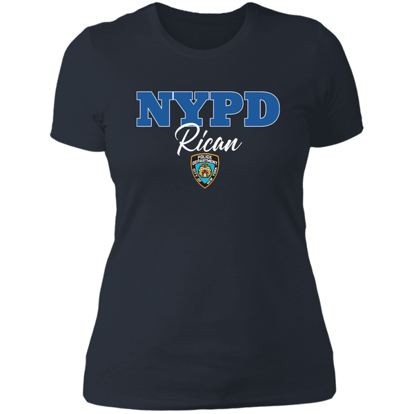 NYPD Rican NL3900 Next Level Ladies' Boyfriend T-Shirt