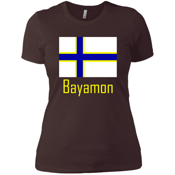 Bayamon Flag NL3900 Next Level Ladies' Boyfriend T-Shirt - PR FLAGS UP