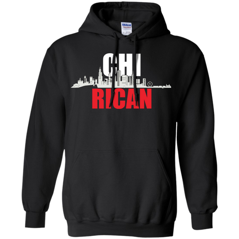 Chi Rican Pullover Hoodie 8 oz - PR FLAGS UP