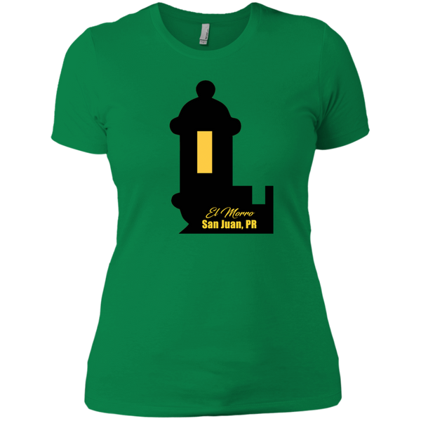 El Morro 2 Next Level Ladies' Boyfriend Tee - PR FLAGS UP