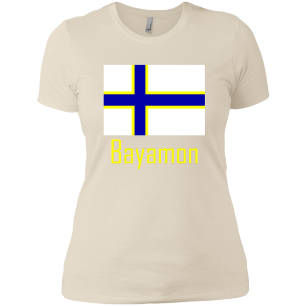 Bayamon Flag NL3900 Next Level Ladies' Boyfriend T-Shirt - PR FLAGS UP