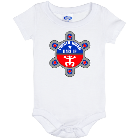 PR Flags Up Logo IO6M Baby Onesie 6 Month