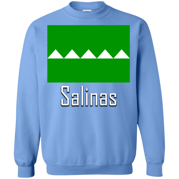 Salinas Flag G180 Gildan Crewneck Pullover Sweatshirt  8 oz. - PR FLAGS UP