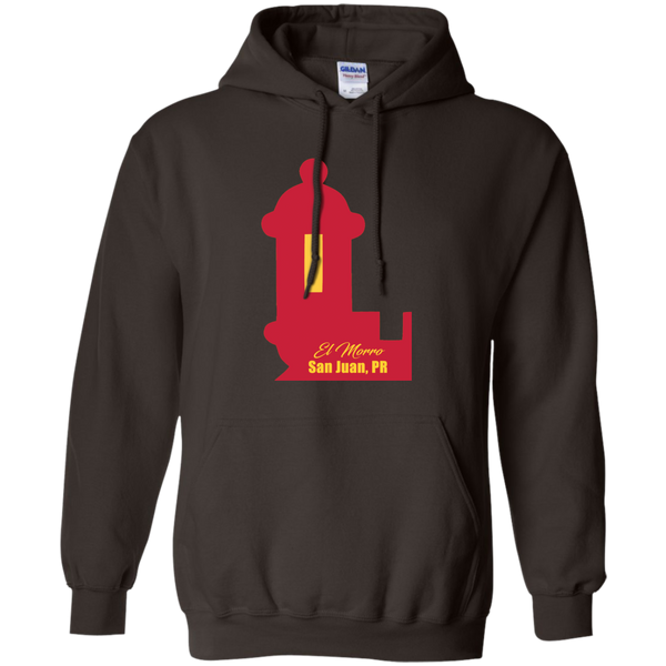El Morro Pullover Hoodie 8 oz - PR FLAGS UP