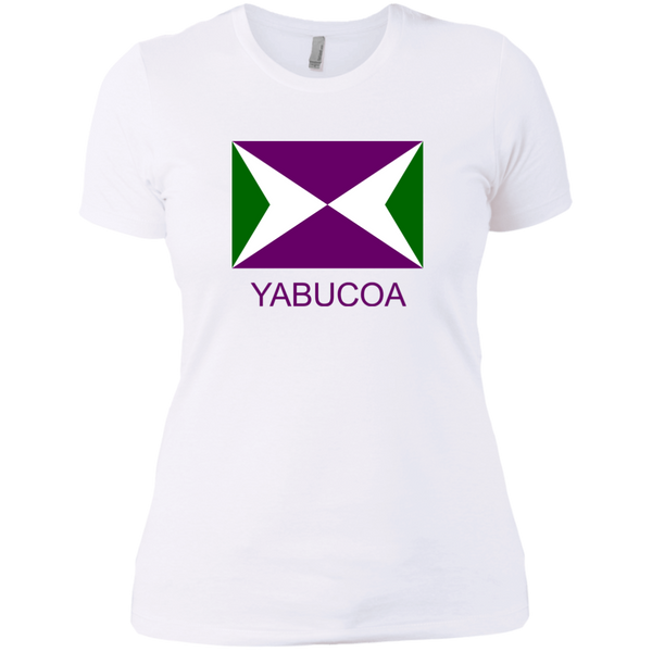 Yabucoa NL3900 Next Level Ladies' Boyfriend T-Shirt - PR FLAGS UP