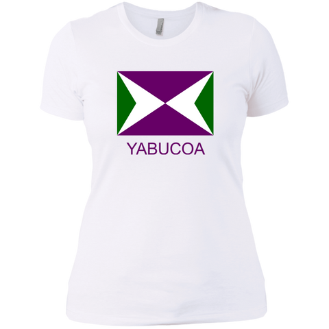 Yabucoa NL3900 Next Level Ladies' Boyfriend T-Shirt - PR FLAGS UP