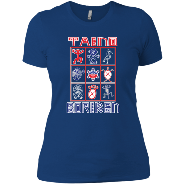 Taino Boriken Next Level Ladies' Boyfriend Tee - PR FLAGS UP