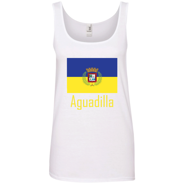 Aguadilla Flag 882L Anvil Ladies' 100% Ringspun Cotton Tank Top - PR FLAGS UP