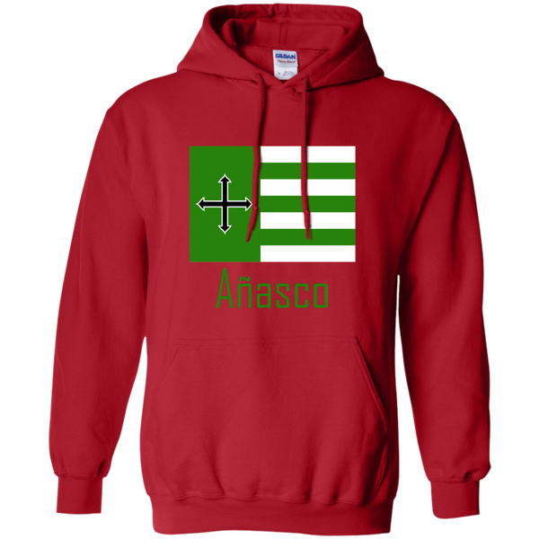 Añasco Flag G185 Gildan Pullover Hoodie 8 oz. - PR FLAGS UP