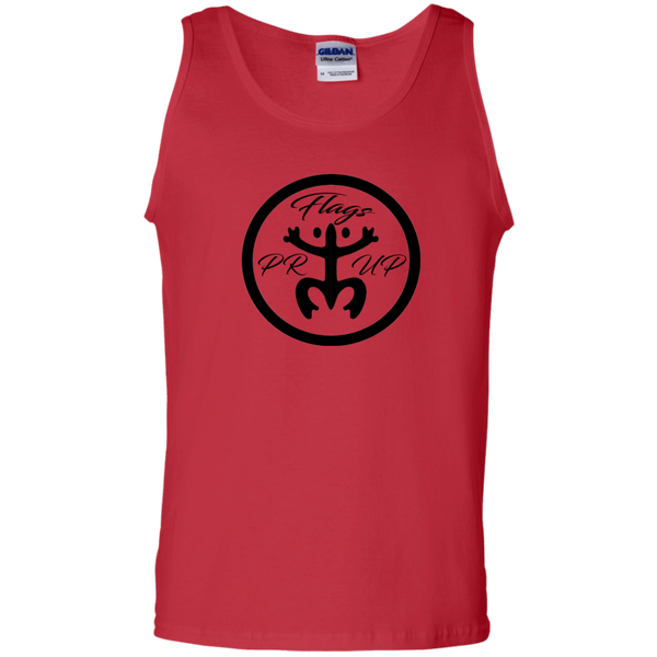 PR Flags Up Circle Logo 100% Cotton Tank Top - PR FLAGS UP