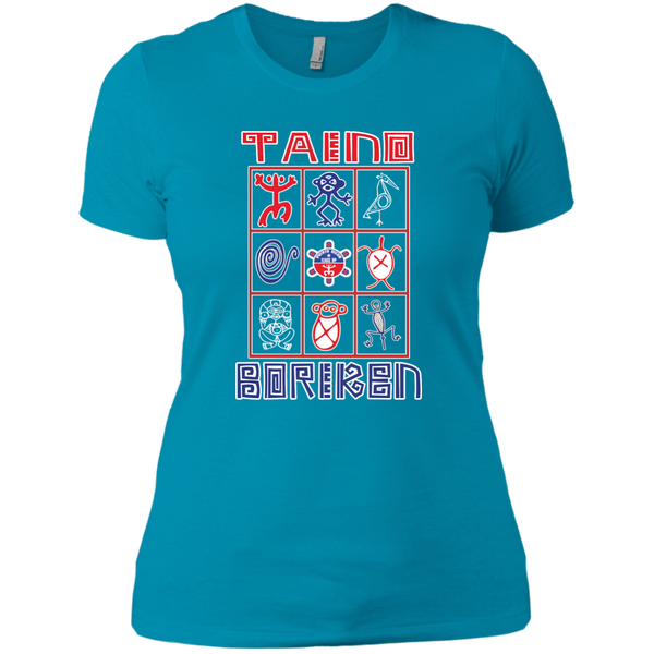 Taino Boriken Next Level Ladies' Boyfriend Tee - PR FLAGS UP