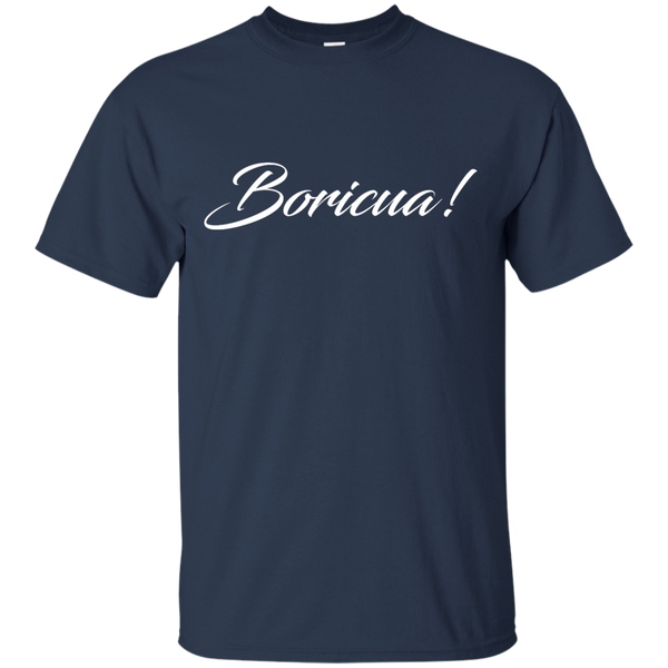 Boricua Script Custom Ultra Cotton T-Shirt - PR FLAGS UP