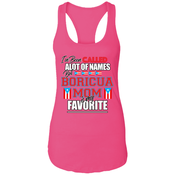 Boricua Mom NL1533 Ladies Ideal Racerback Tank