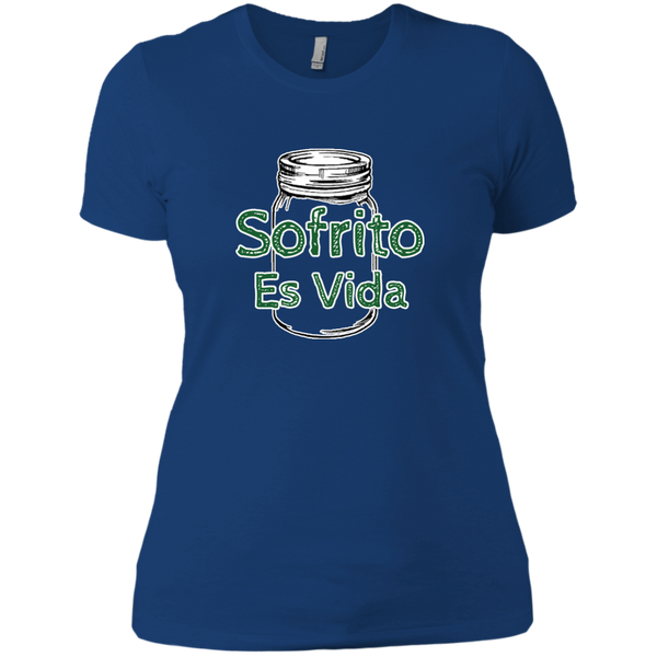 Sofrito Es Vida Next Level Ladies' Boyfriend Tee - PR FLAGS UP