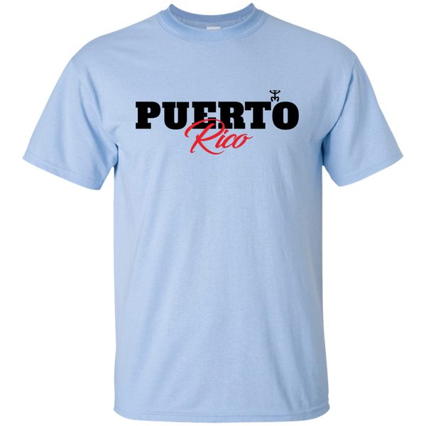 Puerto Rico Black Script 1 Ultra Cotton T-Shirt - PR FLAGS UP