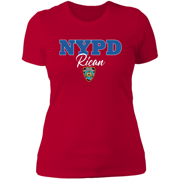 NYPD Rican NL3900 Next Level Ladies' Boyfriend T-Shirt