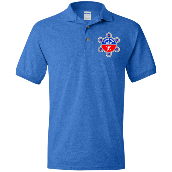 Puerto Rican Flags Up Logo G880 Jersey Polo Shirt