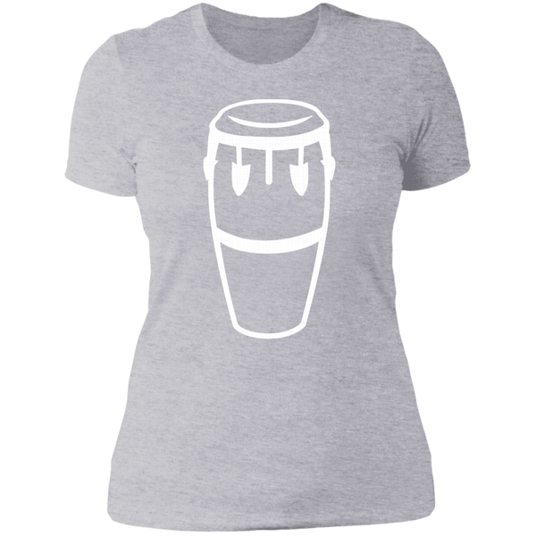 Conga Drum NL3900 Next Level Ladies' Boyfriend T-Shirt - PR FLAGS UP