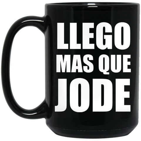 Mas Que Jode BM15OZ 15 oz. Black Mug