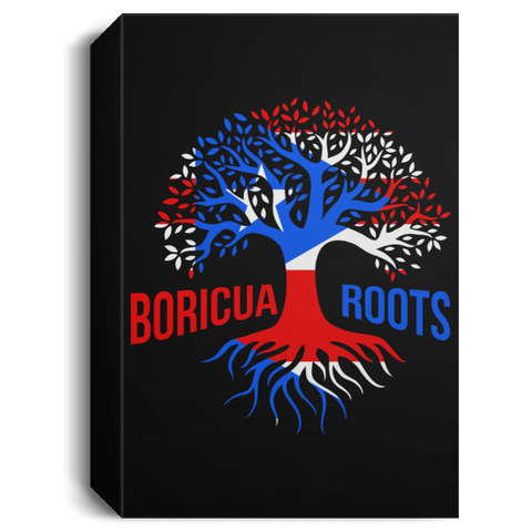 Boricua Roots Flag CANPO15 Deluxe Portrait Canvas 1.5in Frame