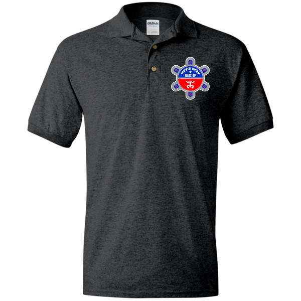 Puerto Rican Flags Up Logo G880 Jersey Polo Shirt