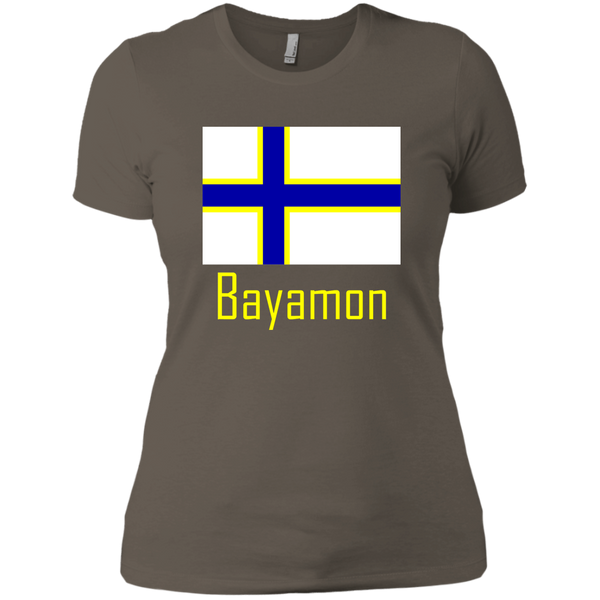 Bayamon Flag NL3900 Next Level Ladies' Boyfriend T-Shirt - PR FLAGS UP