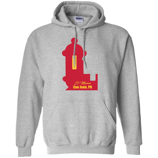 El Morro Pullover Hoodie 8 oz - PR FLAGS UP