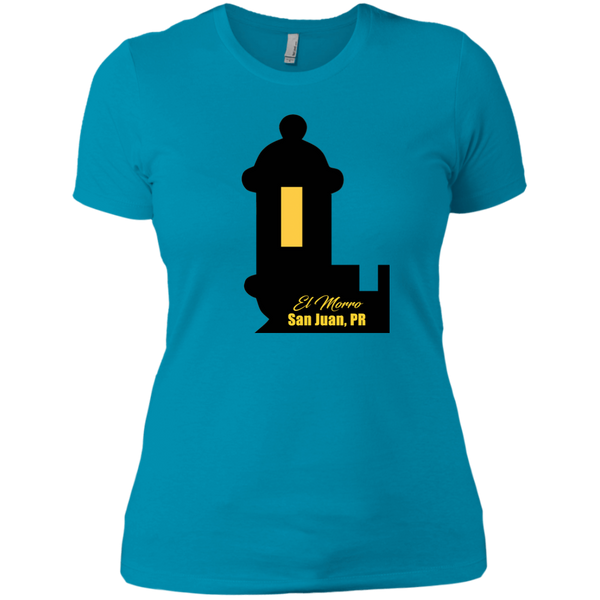 El Morro 2 Next Level Ladies' Boyfriend Tee - PR FLAGS UP