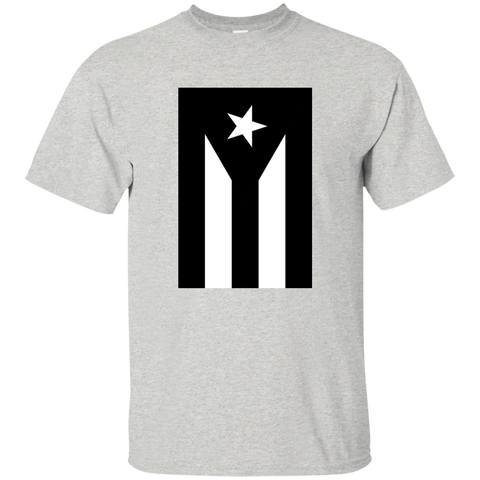 Black Flag of Puerto Rico G200 Gildan Ultra Cotton T-Shirt - PR FLAGS UP