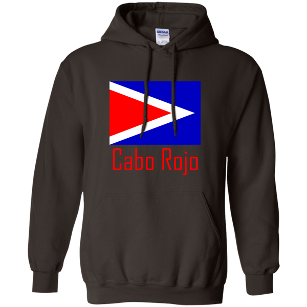 Cobo Rojo Flag G185 Gildan Pullover Hoodie 8 oz. - PR FLAGS UP