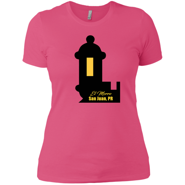 El Morro 2 Next Level Ladies' Boyfriend Tee - PR FLAGS UP