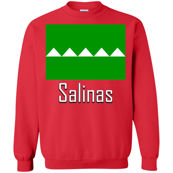 Salinas Flag G180 Gildan Crewneck Pullover Sweatshirt  8 oz. - PR FLAGS UP