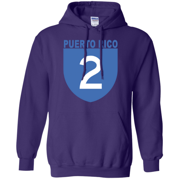 La Numero 2 G185 Gildan Pullover Hoodie 8 oz. - PR FLAGS UP