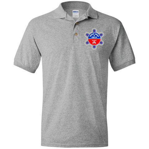 Puerto Rican Flags Up Logo G880 Jersey Polo Shirt