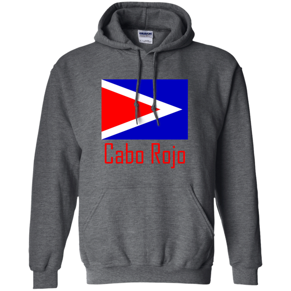 Cobo Rojo Flag G185 Gildan Pullover Hoodie 8 oz. - PR FLAGS UP